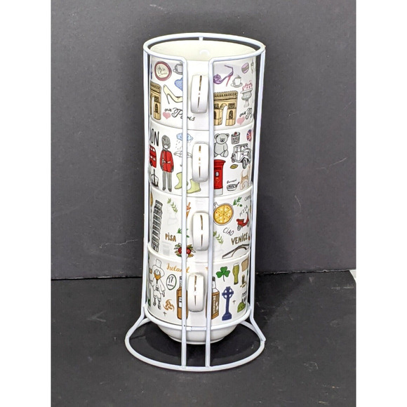 Grace Teaware Stackable Cups Porcelain France Italy Ireland England READ - Picture 4 of 8